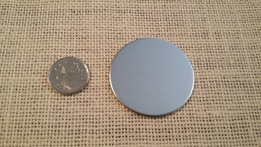 10 Pack of 2' Extra Large 1100 14g Aluminum Metal Stamping Disc Blanks