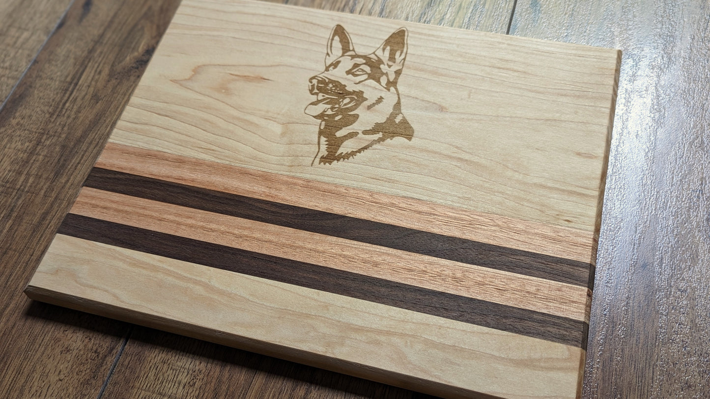 Personalized Solid Maple Wood Cutting Board