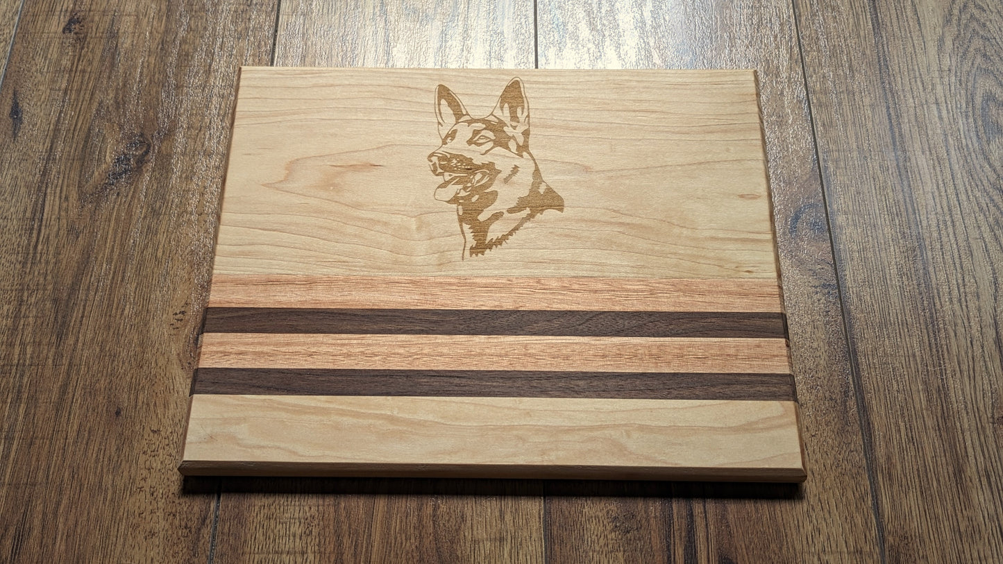 Personalized Solid Maple Wood Cutting Board