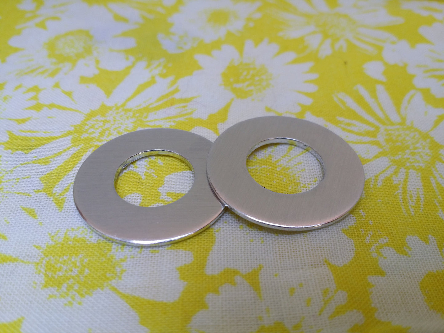 10 Pack of Polished 14g 1" Washers Blanks 1100 Aluminum