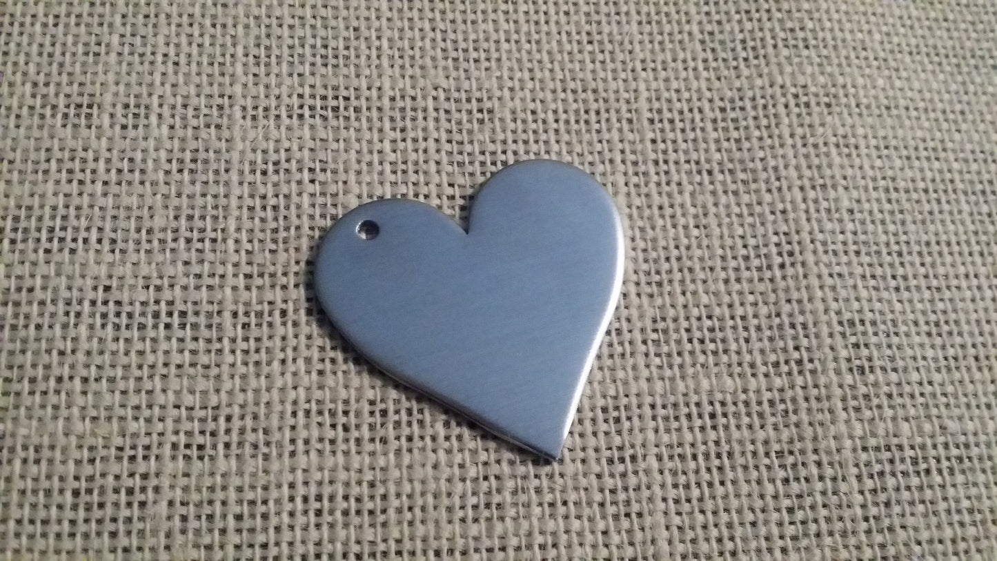 10 Pack of 2' Jumbo Heart Stamping Blanks 14g Aluminum