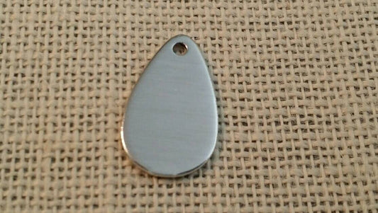 10 Pack of Polished Tear Drop 14g Aluminum Metal Stamping Blanks